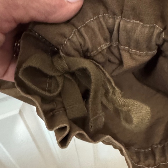 Eddie Bauer Brown Draw String Cropped Ankle Pants - Picture 3 of 10